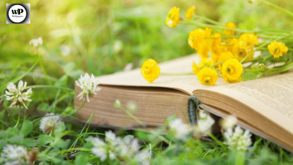 Spring Book Wallpaper Ideas to Brighten Your Reading Space 4 3 47