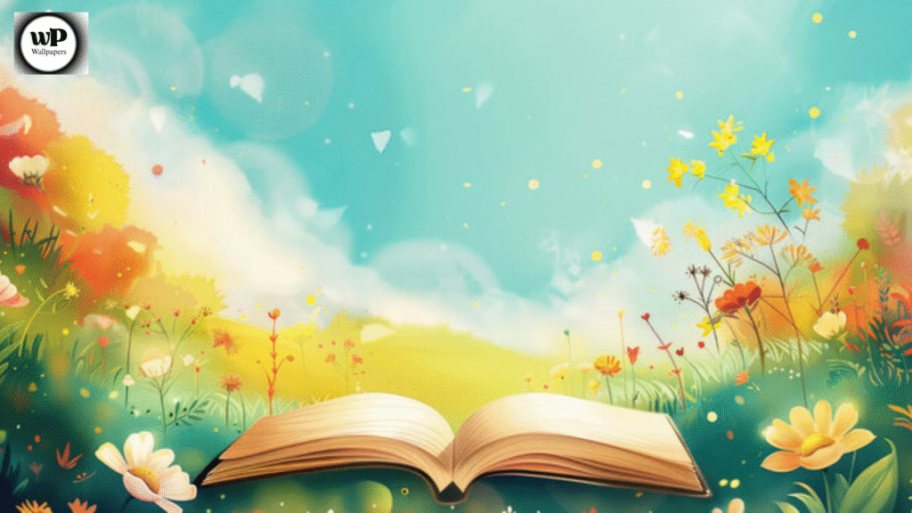 Spring Book Wallpaper Ideas to Brighten Your Reading Space 5 4 50