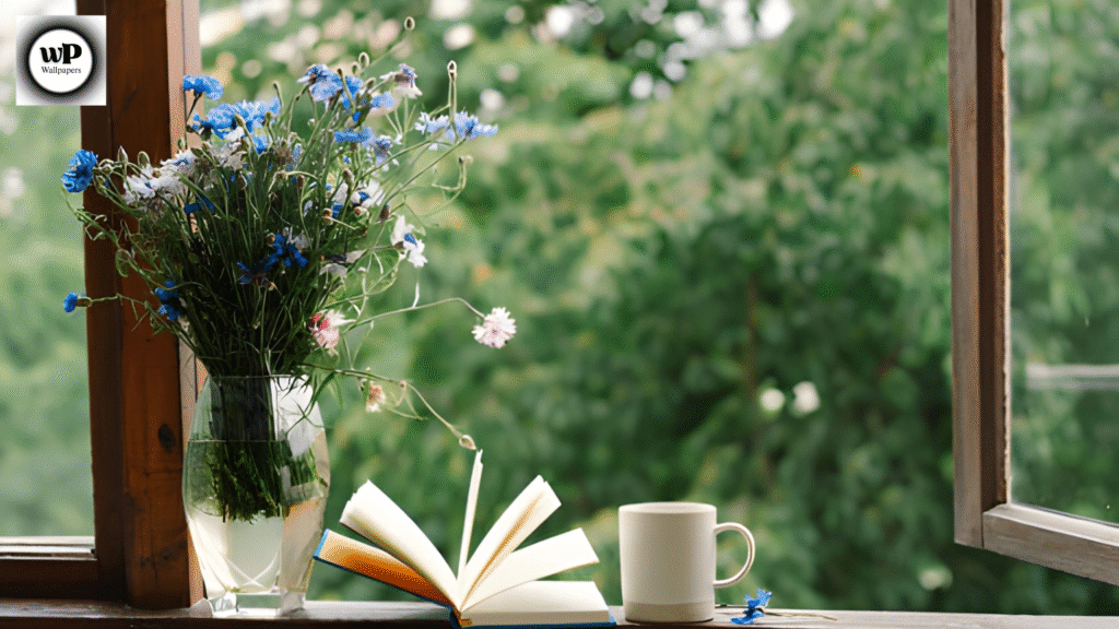 Spring Book Wallpaper Ideas to Brighten Your Reading Space 7 6 48